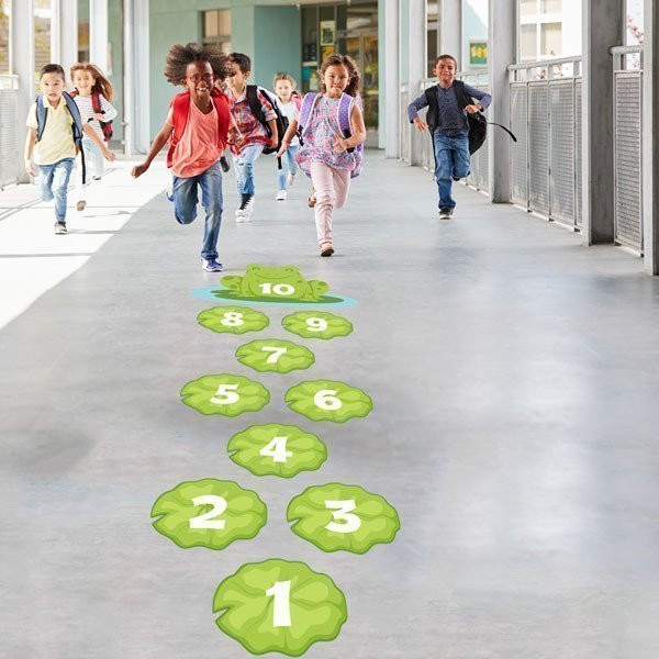 Marelle grenouille - Jeux de sol - Stickers sensoriels