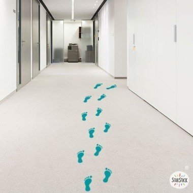 Sensory circuit with footprints - Floor games