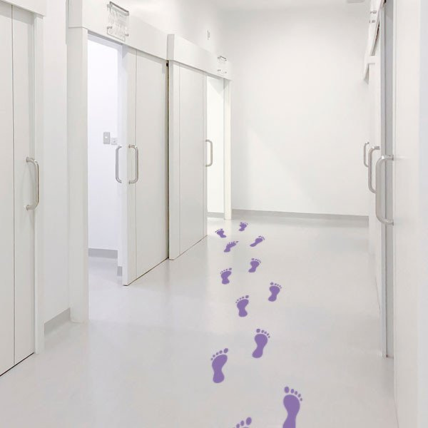 Floor stickers - Colorful feet - Floor games