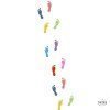 Floor stickers - Colorful feet - Floor games