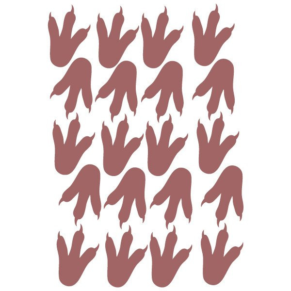 Stickers de sol - Empreintes de dinosaures - Jeux de sol