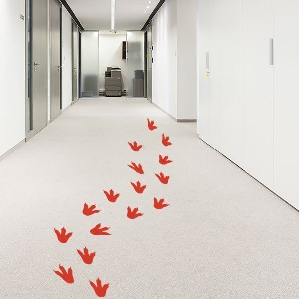 Stickers de sol - Empreintes de dinosaures - Jeux de sol