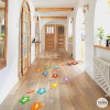 Children's floor games - Rocket with stars - Self-adhesive stickers