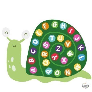 Rayuela caracol con abecedario - Juegos de suelo
