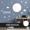 Children's and baby vinyl white full moon. Children's decorative vinyl. baby vinyls