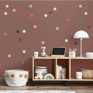 Children's decoration - Wall decals - Confetti in earth tones
