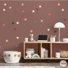 Decoración infantil - Vinilo confetis en tonos tierra