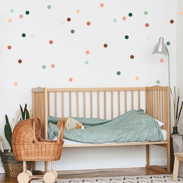 Stickers to decorate walls - Mini confetti in earth tones