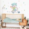 Stickers pour bébés - Vespa avec ours - Déco enfant