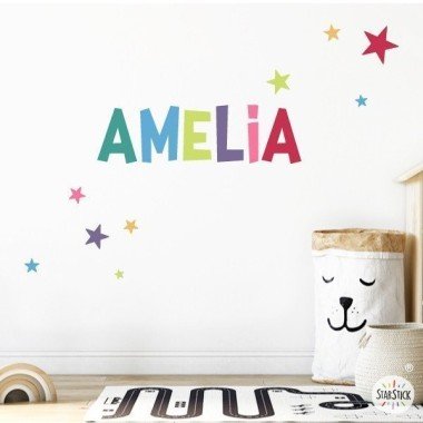 Vinyls with name - Combination Party - Personalized children's vinyls
