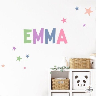 Vinyl with name - Combination Candy - Personalized children's decoration