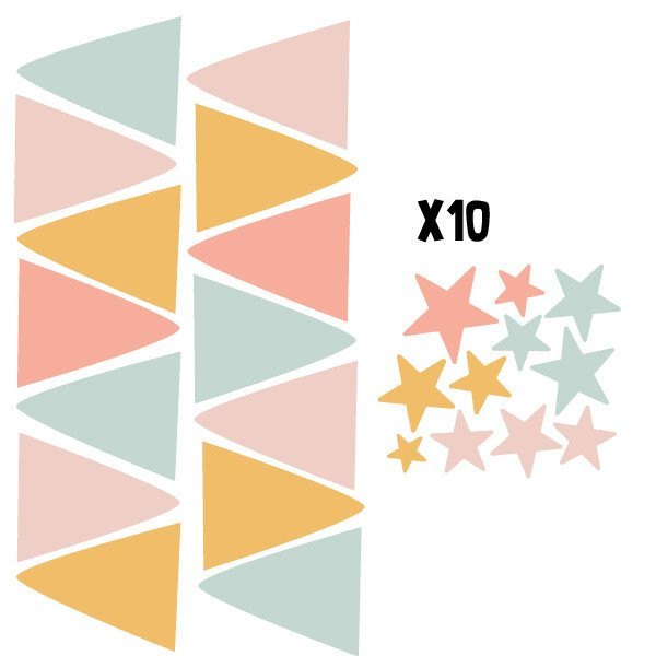 Banderins Mandarina personalitzables. Idees de decoració infantil