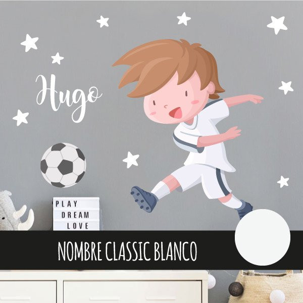 Kids wall sticker Child soccer player. Madrid - Children's stickers
