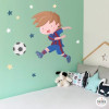 Kids wall sticker Child soccer player. Barça