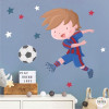 Kids wall sticker Child soccer player. Barça