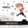 Niño jugador de fútbol. Athletic - Vinilos infantiles