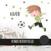 Tria color! Vinil decoratiu Nen jugador de futbol - Vinils infantils