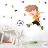 Tria color! Vinil decoratiu Nen jugador de futbol - Vinils infantils