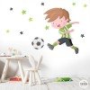 Tria color! Vinil decoratiu Nen jugador de futbol - Vinils infantils