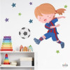 Fille de joueur de football. Barça - Stickers pour enfants