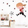Nena jugadora de futbol. Athletic - Vinils infantils