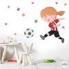 Nena jugadora de futbol. Athletic - Vinils infantils