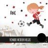 Nena jugadora de futbol. Athletic - Vinils infantils