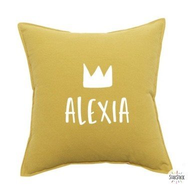 Customizable yellow cushion...