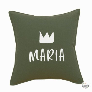 Customizable green cushion cover 45x45 - Children's decoration