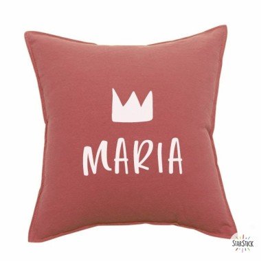 Customizable red cushion cover 45x45 - Children's decoration