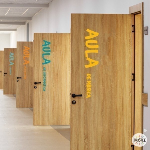 Letters for doors - Signaling signs for schools and institutes