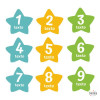 Letreros para puertas de escuelas - Estrellas de colores