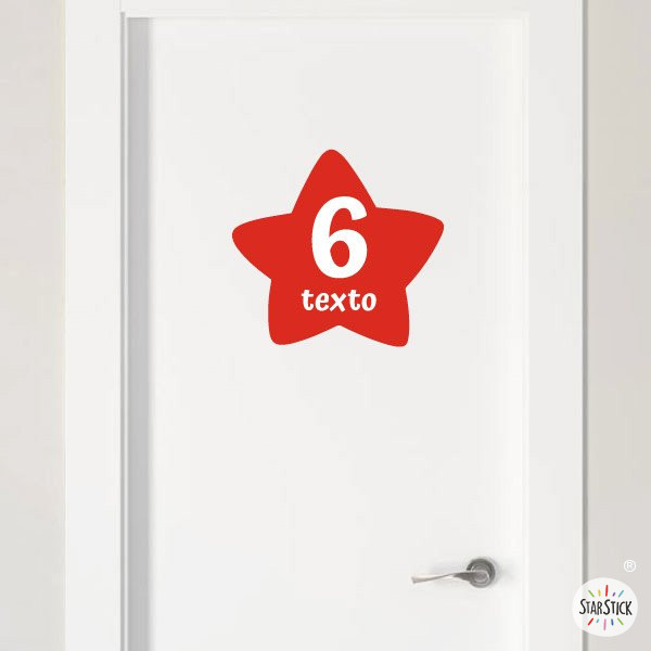 Pancarte pour portes d'écoles - Étoiles colorées