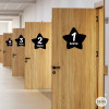 Letreros para puertas de escuelas - Estrellas de colores