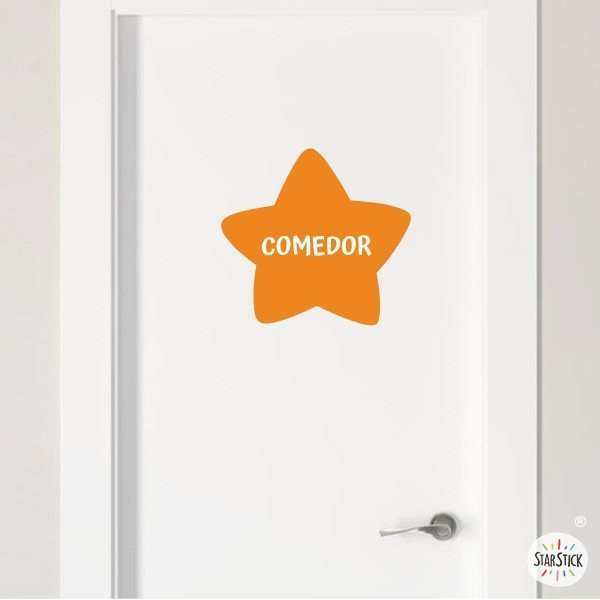 Letreros para puertas de escuelas - Estrellas de colores