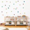 Decoració infantil - Vinil confetis en tons terra y verd