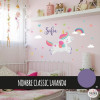 Vinilo infantil para niñas y niños - Unicornio mágico - vinilo niñas