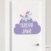 Magical unicorn - Personalized children's vinyl with the name