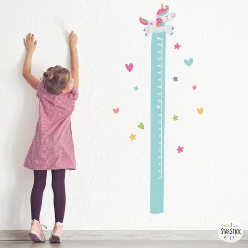 Magical Unicorn Meter - Sticker mural enfant pour filles et garçons