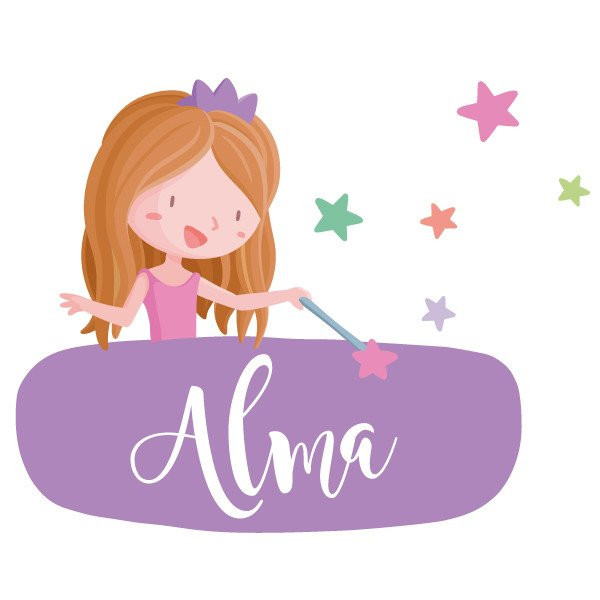 Princesse des enfants - Sticker pour enfants pour personnaliser les portes ou les murs