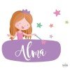 Princesse des enfants - Sticker pour enfants pour personnaliser les portes ou les murs