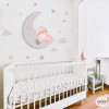 Vinil Nadó a la lluna. Rosa - Productes decoració infantil