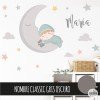 Sticker Baby on the moon. Aquamarina - Children's decoration products