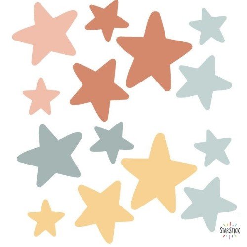 Extra Pack - Estrellas complementarias - Tonos Teja