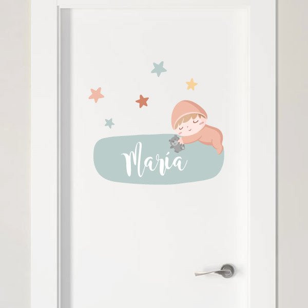 Bebé en la luna - Vinilos únicos y personalizados para tu bebé