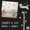 Vinils amb nom - Mussols en tons naturals - Decoració infantil
