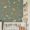 Vinils per decorar habitacions de nadó - Selva amb tigres i lleons