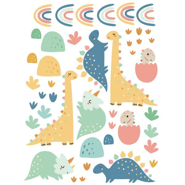 Stickers pour décorer les chambres de bébé - Baby dinos