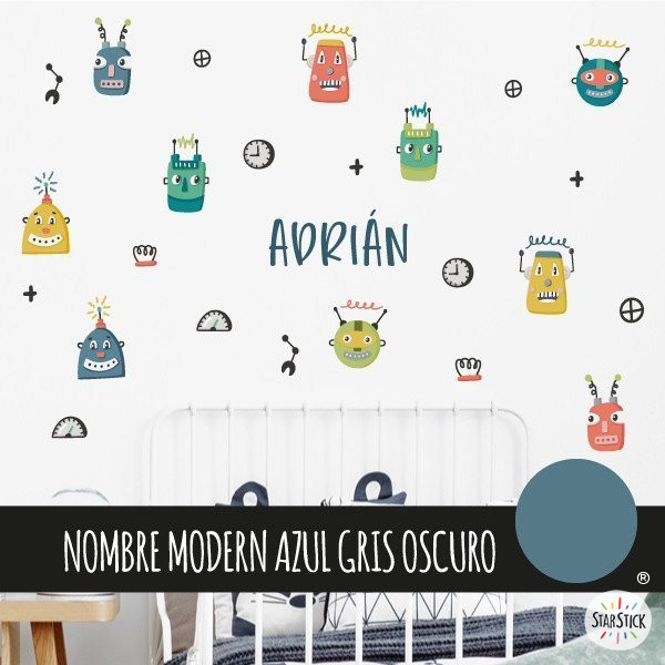 Stickers pour décorer les chambres de bébé - Robots