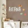 Vinils infantils per personalitzar l'habitació dels nadons - Nom Selva